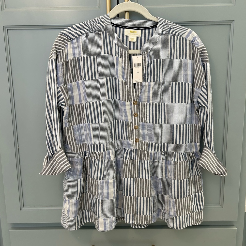 Anthropologie Maeve Striped Blouse